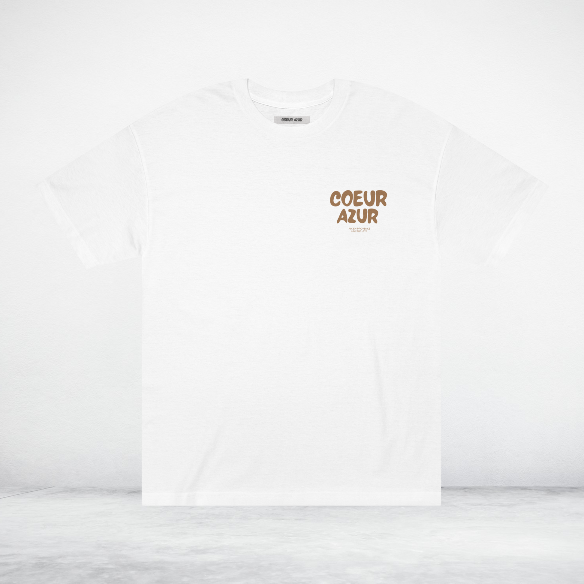 T-Shirt Coeur Azur Logo Léopard
