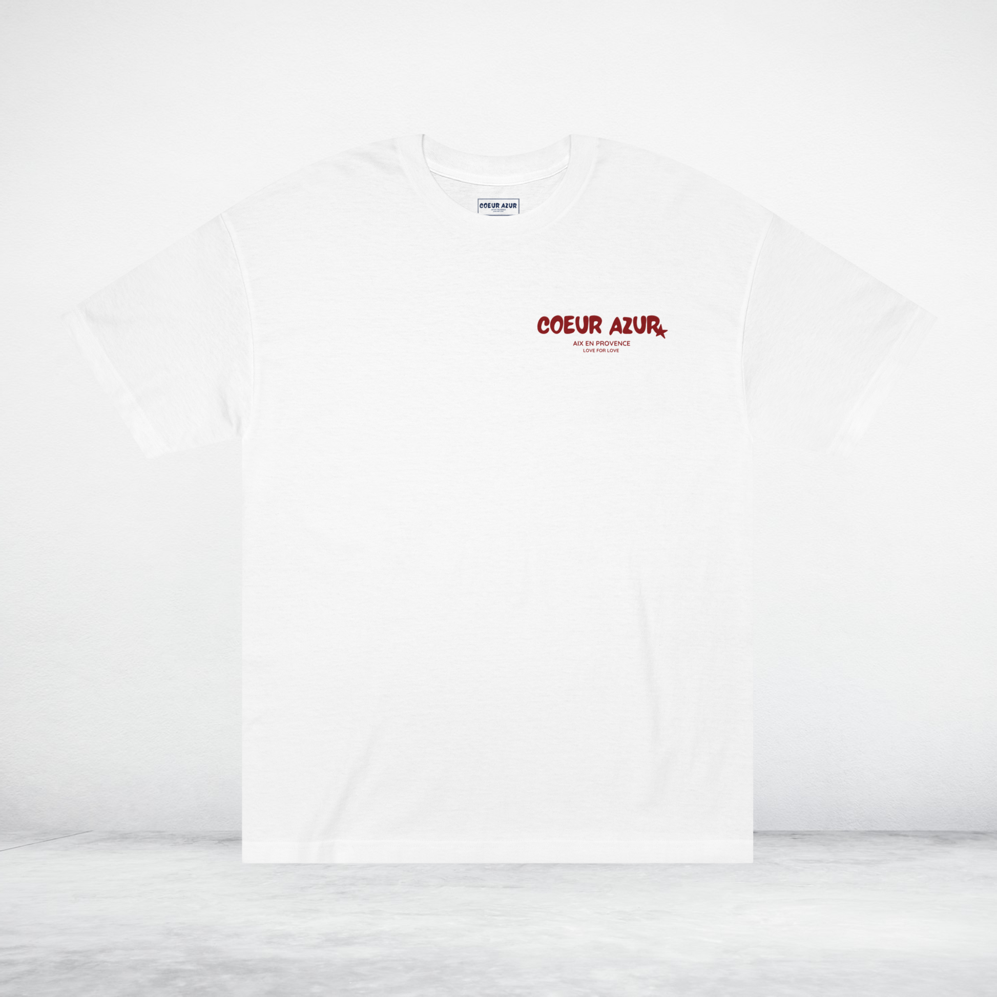 T-Shirt Coeur Azur "BISOU"
